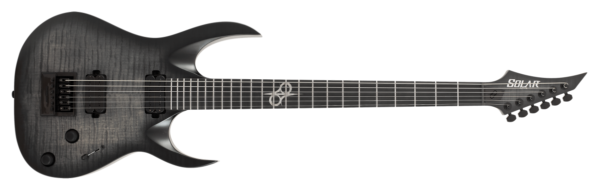 SOLAR A1.6FBB-29 – Flame Black Burst Matte