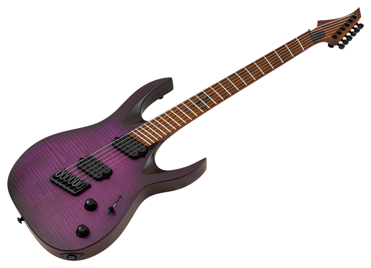 SOLAR A1.6FDPB-FF – Flame Deep Purple Burst Matte –