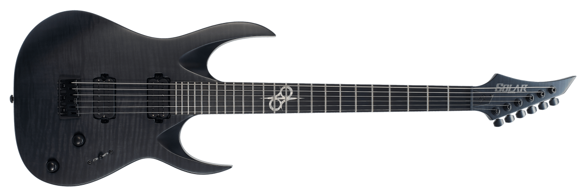 SOLAR A2.6FB Baritone – Flame Black Burst Matte