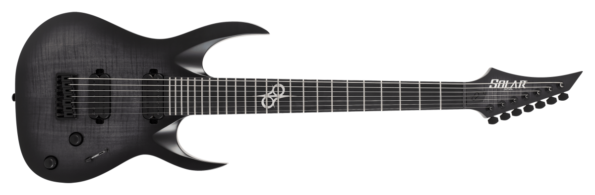 SOLAR A2.7FBB+ – Flame Black Burst Matte